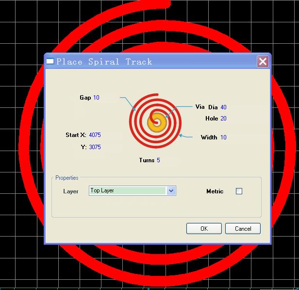 Altium Designer: 绘制阿基米德螺旋线（脚本法）