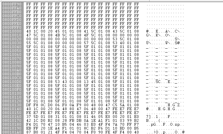 STM32烧写两段地址不同的程序